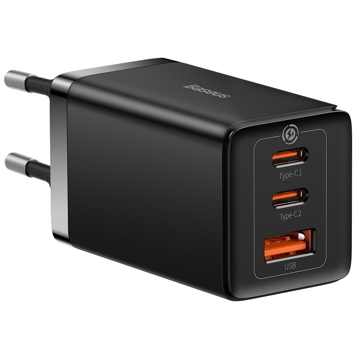 Carregador Baseus GaN5 Pro 65W: Carregamento Rápido Tipo C para MacBook, iPhone, Samsung e Mais
