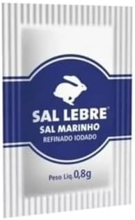 Sal Marinho Refinado Lebre Sachê Caixa C/ 1.000x0,8g
