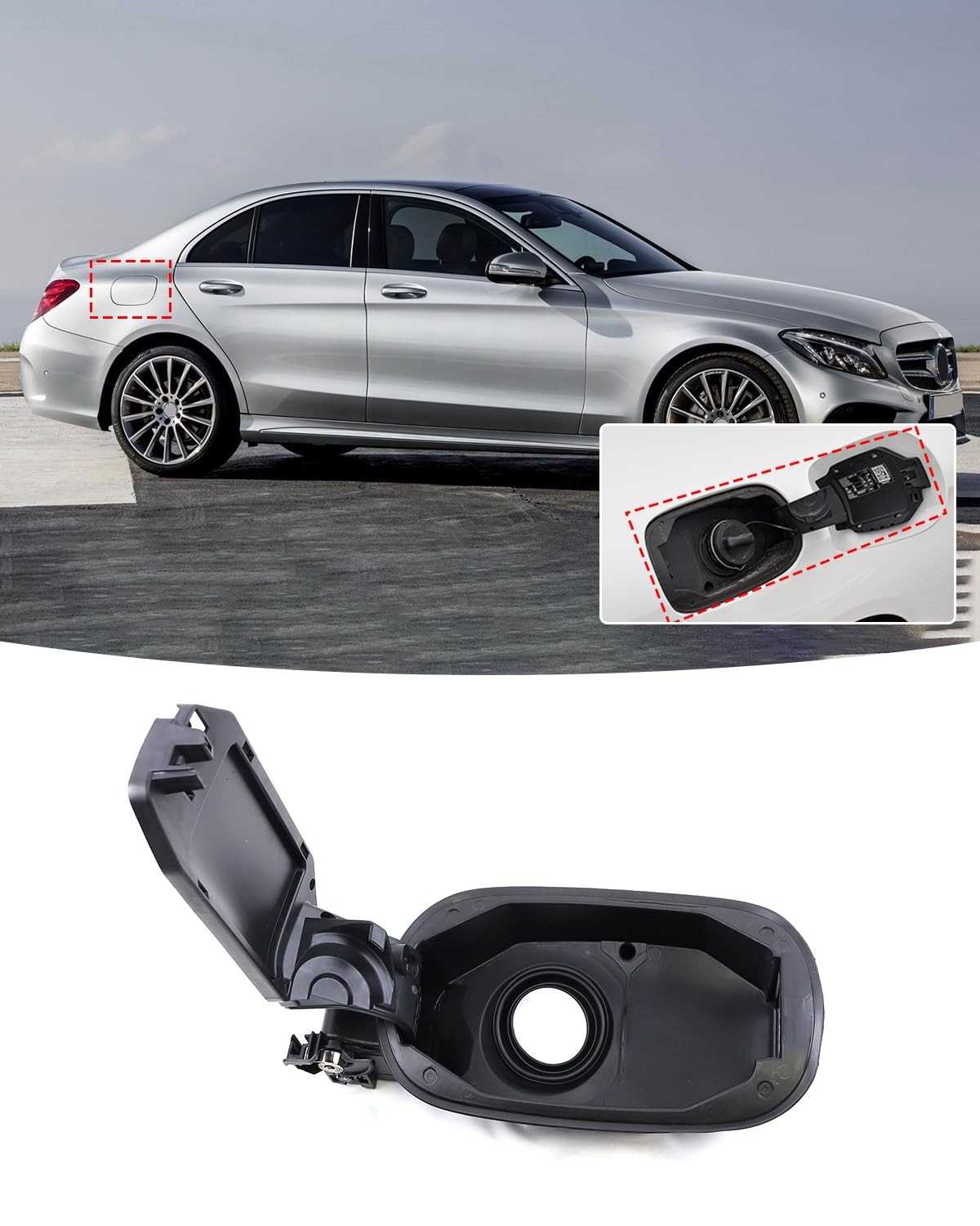 Tampa do Tanque de Combustível Mercedes Benz Classe C W205 (2014-2019) - Peça OEM A2056303204