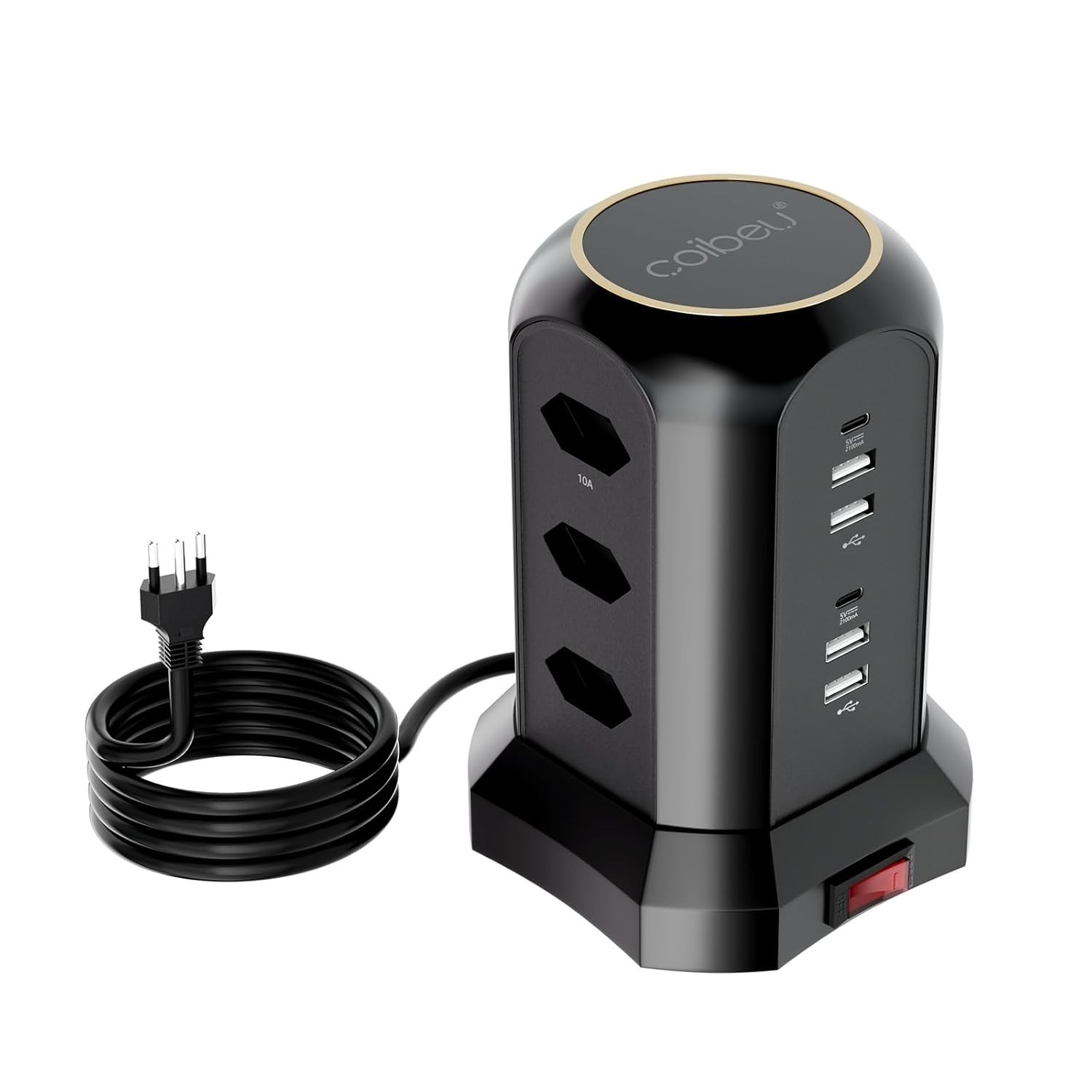 c-tomada-de-9-6-torre-usb-a-tomadas-a-preto-usb-2500w-usb-2-4-a