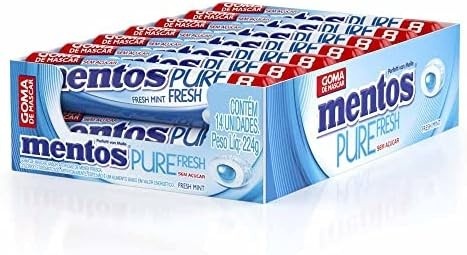 Goma de Mascar Mentos Pure Fresh Mint c/14 - Perfetti
