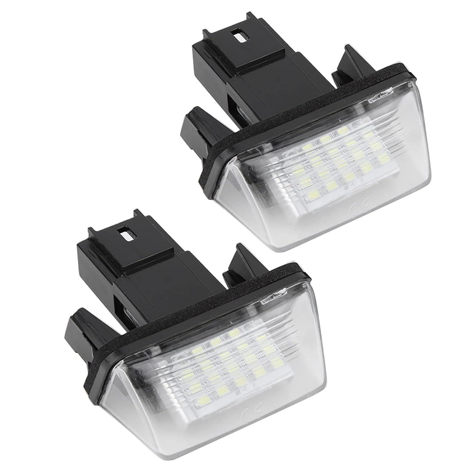 Luz de Placa LED 18 LEDs para Citroën C3 (2002-2009), Berlingo e Partner - Brilho Superior e Durabilidade