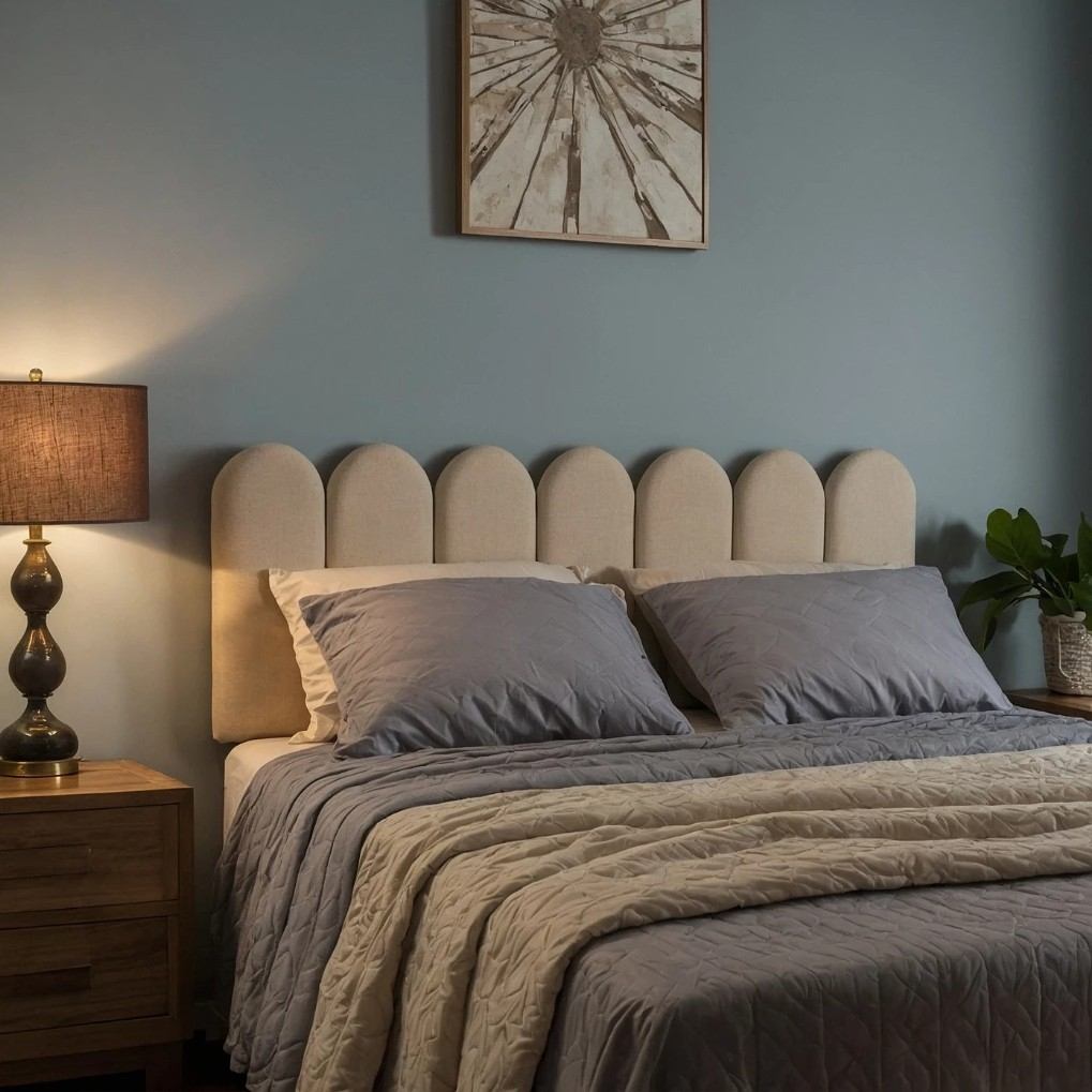 Cabeceira Adesiva Nuvem 45x20: Transforme sua cama em um charme