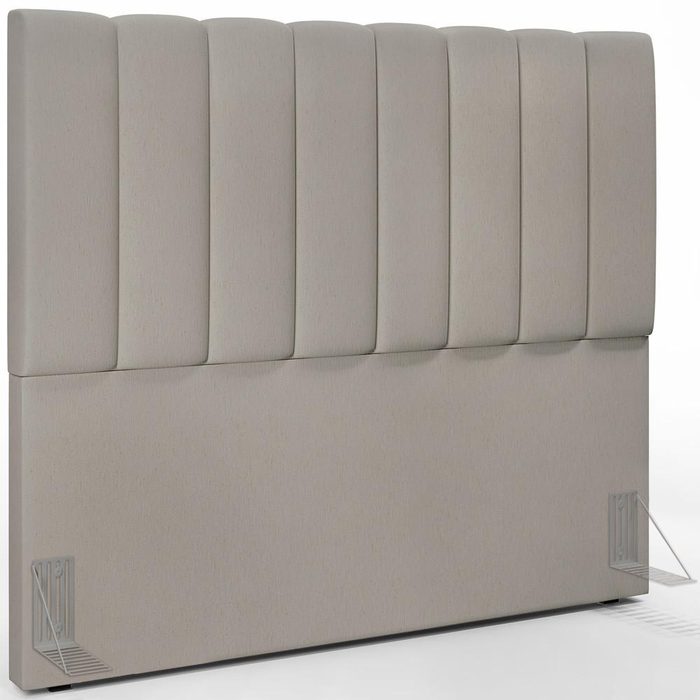 Cabeceira Casal 140cm Linho Bege Dália - Lyam Decor