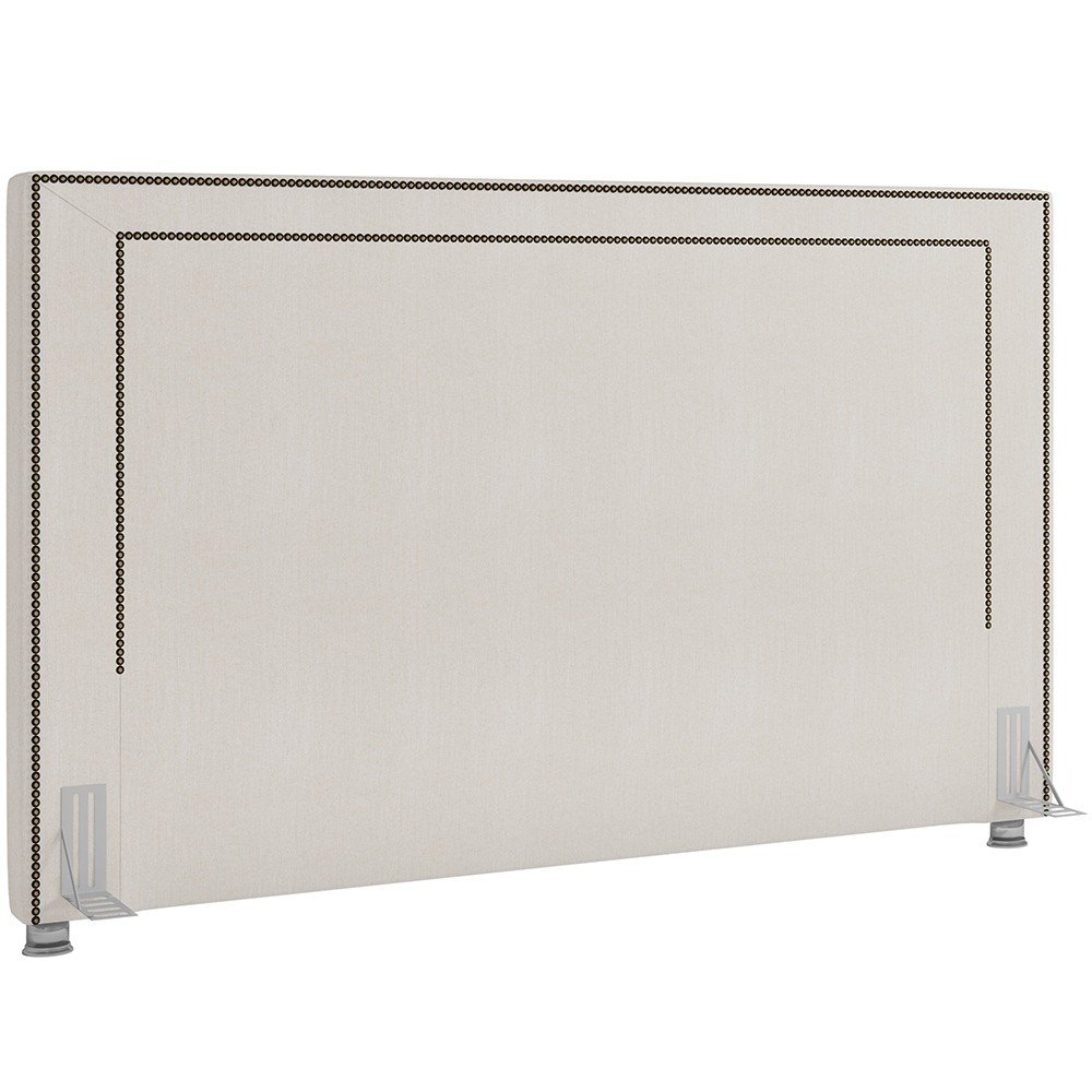 Cabeceira Casal 140cm Linho Creme: Elegância P05 Berlim
