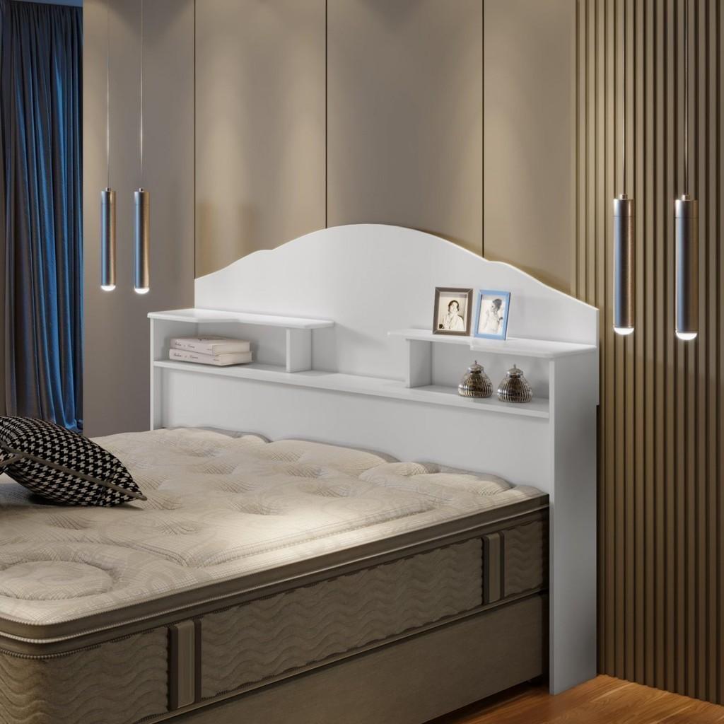 Cabeceira Casal Evelyn: Design e Nichos!
