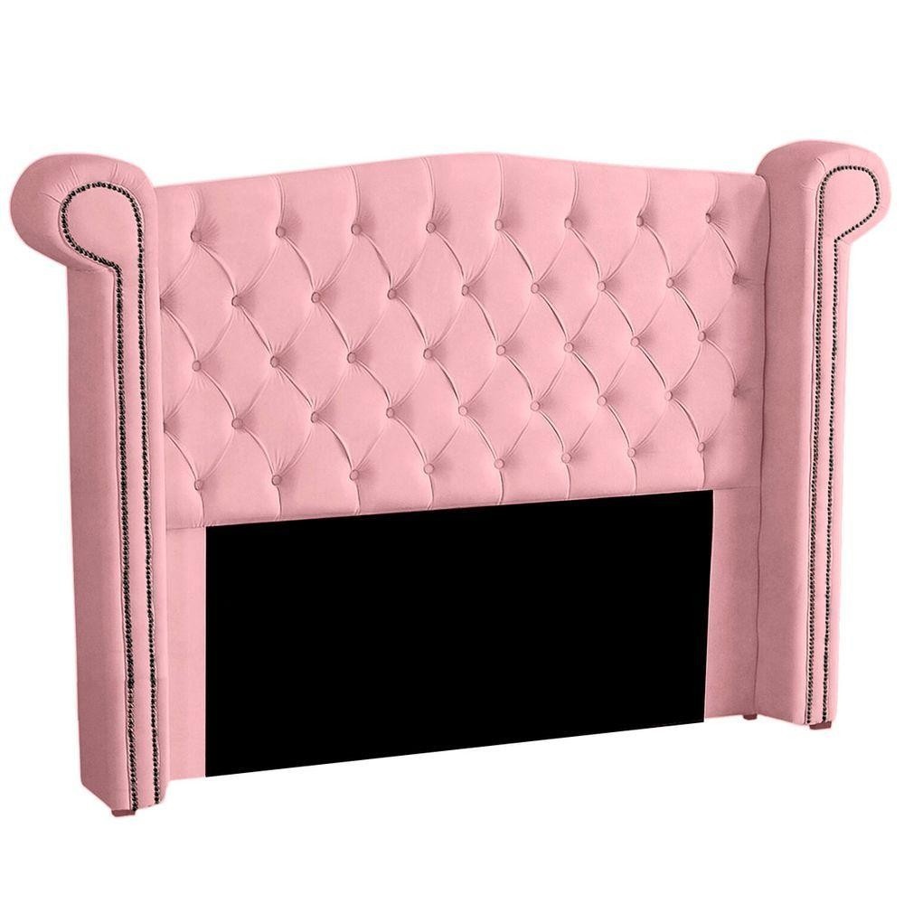 Cabeceira Casal Queen Rosa: Luxo e Conforto