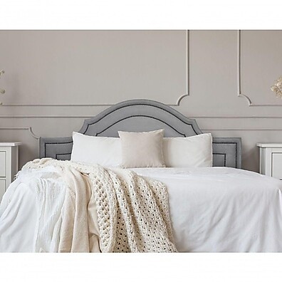 Cabeceira Casal Suede Cinza: Luxo e Conforto