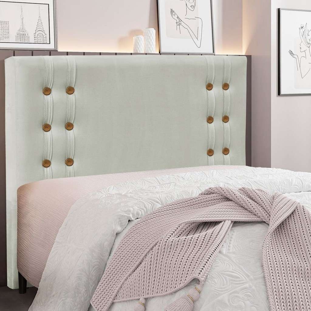 Cabeceira Casal Veludo 140cm: Elegância para Seu Quarto