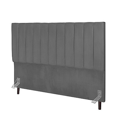 Cabeceira Estofada Casal 140cm: Suede Elegante