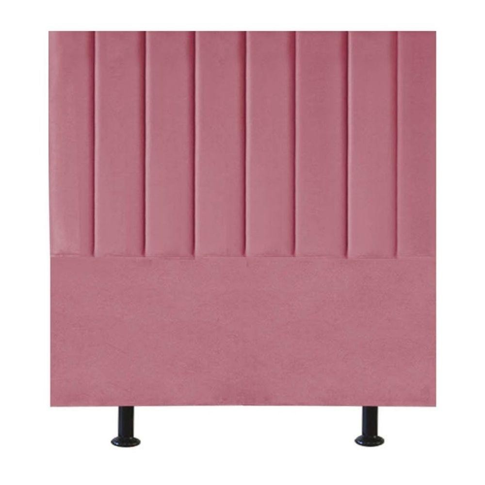 Cabeceira Estofada Solteiro 90cm Rosa: Conforto e Estilo