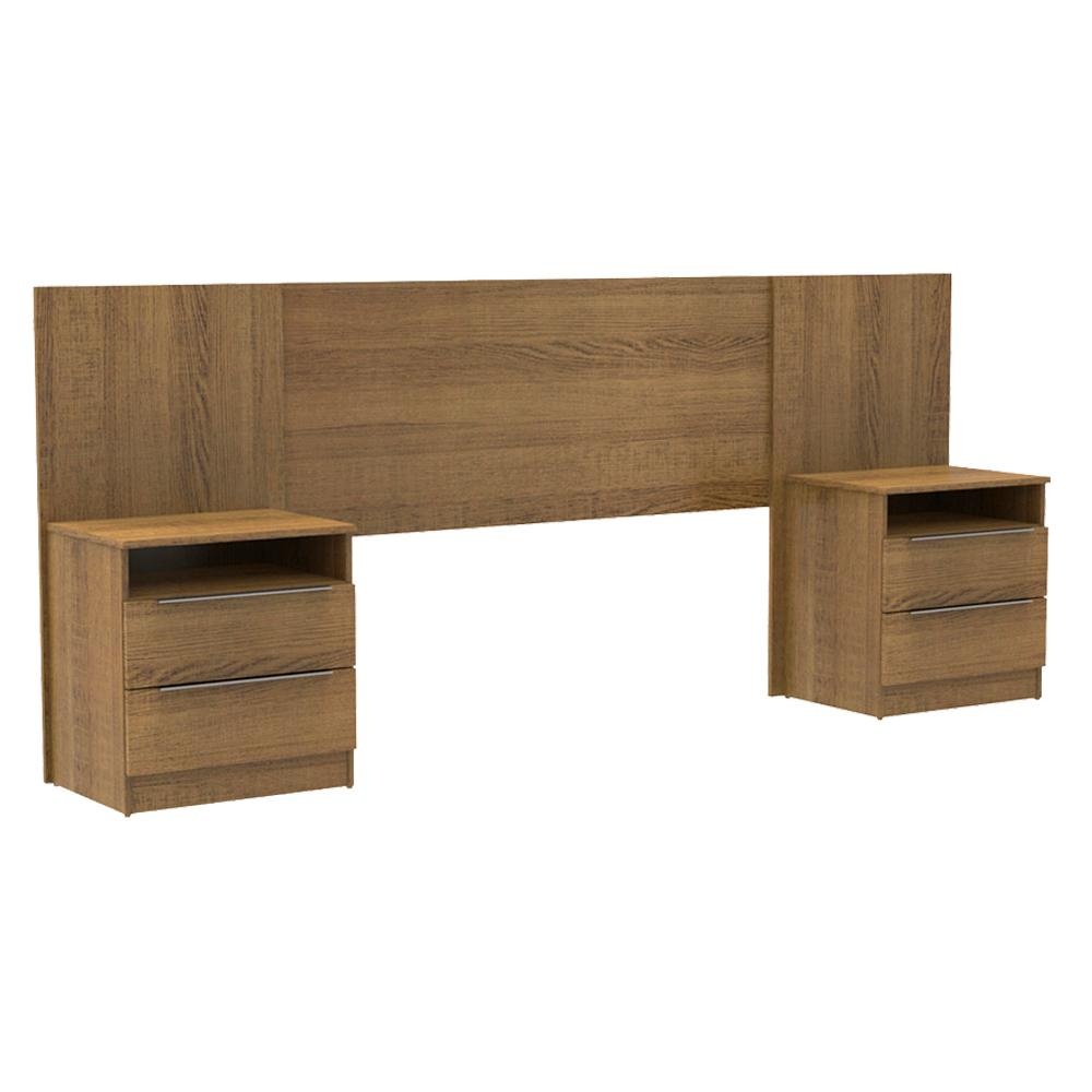 Cabeceira Extensível Madesa Rustic: Cama & Organização