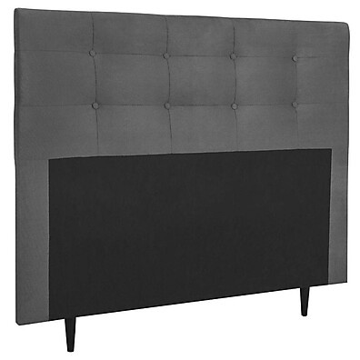 Cabeceira King 195cm Helena: Suede e Sofisticação