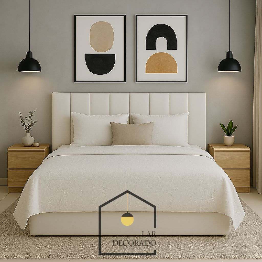 Cabeceira Modular 5 Peças: Toque de Luxo Sem Furar!