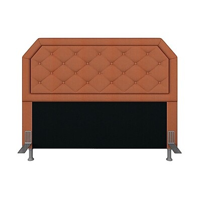Cabeceira Queen Florença: Suede Terracota e Conforto