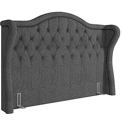 Cabeceira Queen Linho Cinza: Elegância para Seu Quarto