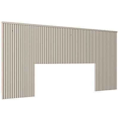 Cabeceira Ripada 240cm Off White: Elegância para seu Quarto