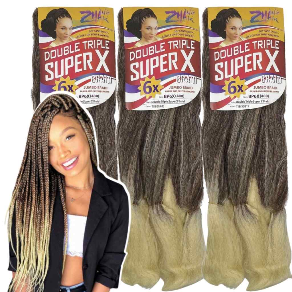 Cabelo Jumbo Zhang Hair: 3 Pacotes para Box Braids