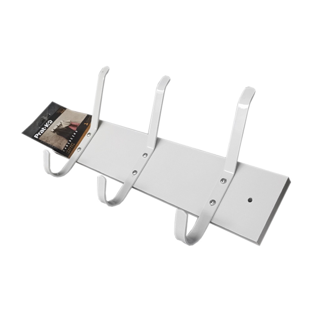 Cabideiro Duplo Branco Prat-K: Organize com Estilo!