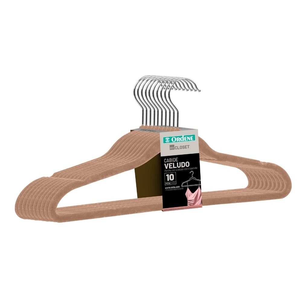 Cabides de Veludo Bege: Organize com Elegância!