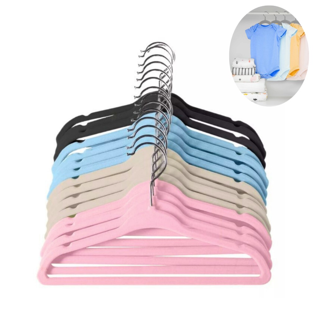 Cabides de Veludo Infantil: Organize o Guarda-Roupa com Qualidade e Estilo