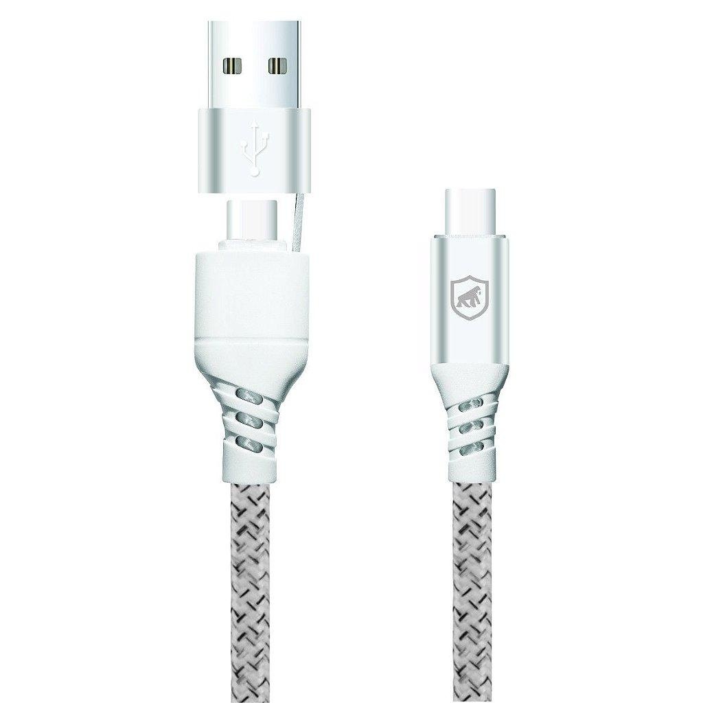 Cabo 2 em 1 65W Thunder: Carregue Rápido!