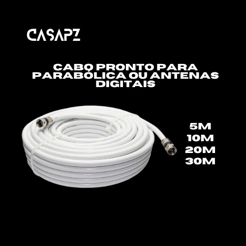 Cabo Antena Digital Pronto: 5M a 30M!