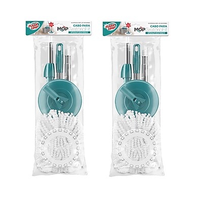 Cabo e Refil Mop Giratório Fit: Limpeza Impecável!