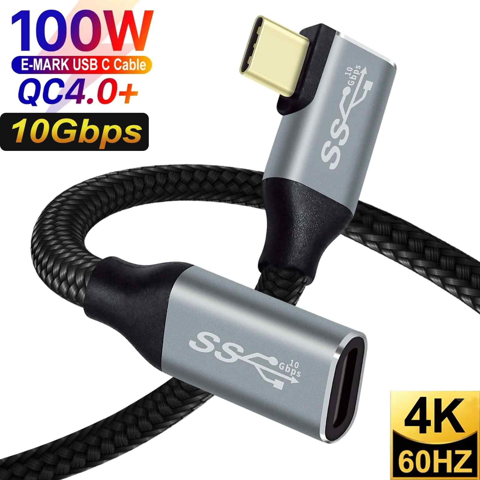 Cabo Extensor USB-C 10Gbps: Potência e Versatilidade