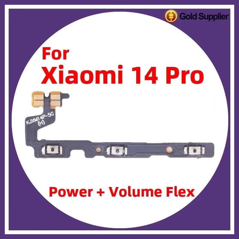 Cabo Flex Botão Xiaomi 14 Pro: Volume, Power e Câmera