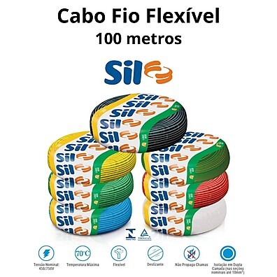 Cabo Flexível Antichama 10mm²: 100m de Segurança