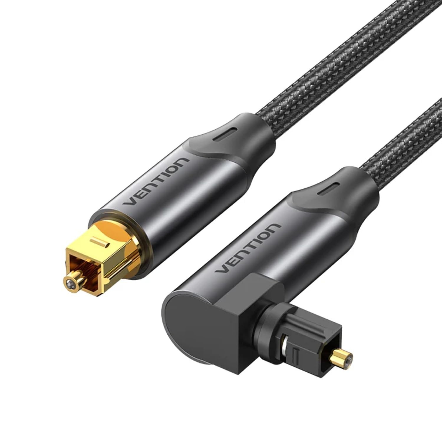 Cabo Fibra Óptica Toslink 90º S/PDIF 2m: Som Imersivo para seu Home Theater e Soundbar