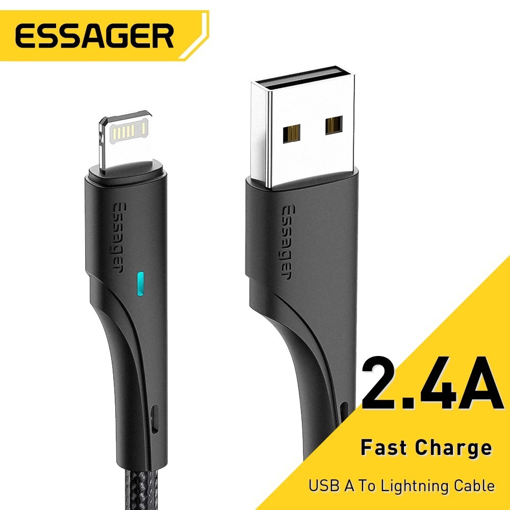 Cabo iPhone Essager: Carregamento Turbo e Durabilidade!