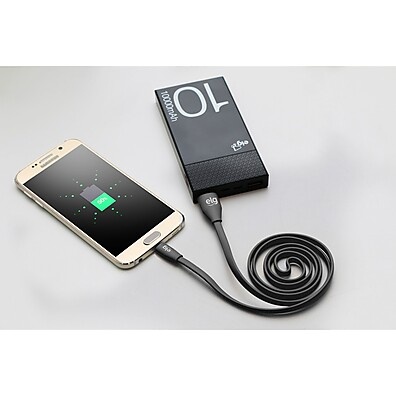 Cabo Micro USB Flat ELG: Recarga Rápida e Sem Nós!
