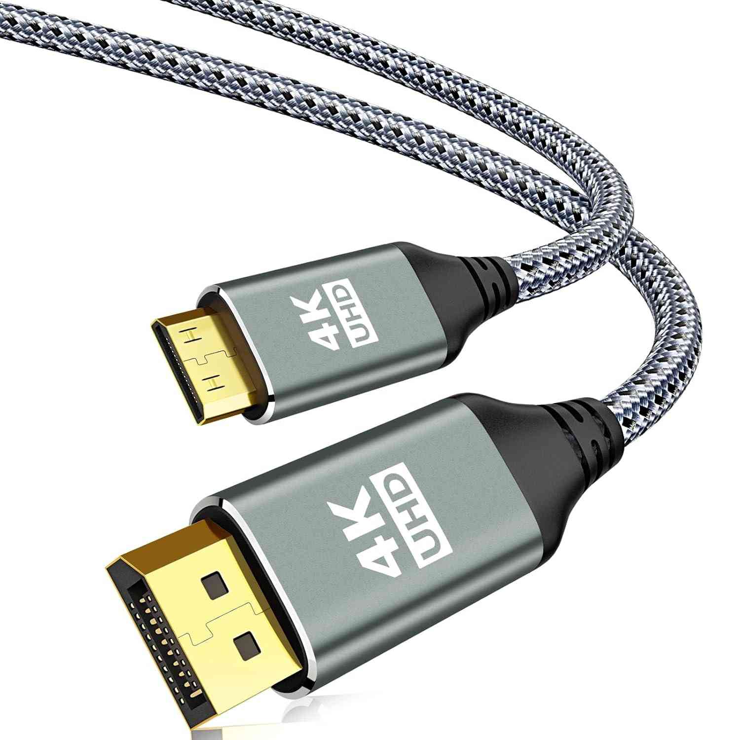 Cabo Mini HDMI para DisplayPort 4K @60Hz - Conexão Unidirecional de Alta Performance (1,5m)