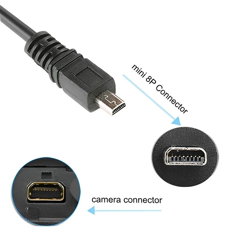 Cabo Mini USB: Sanyo/Nikon - Dados e Carga