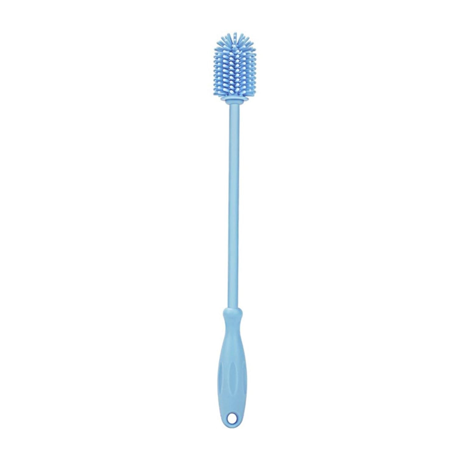 Escova Multifuncional para Limpeza de Garrafas com Cabo Longo e Cerdas Macias em Silicone - 360° Sem Arranhões