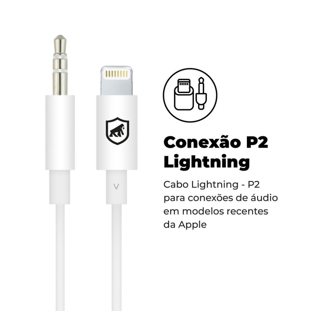 Cabo P2 para iPhone: Áudio Impecável em 1 Metro