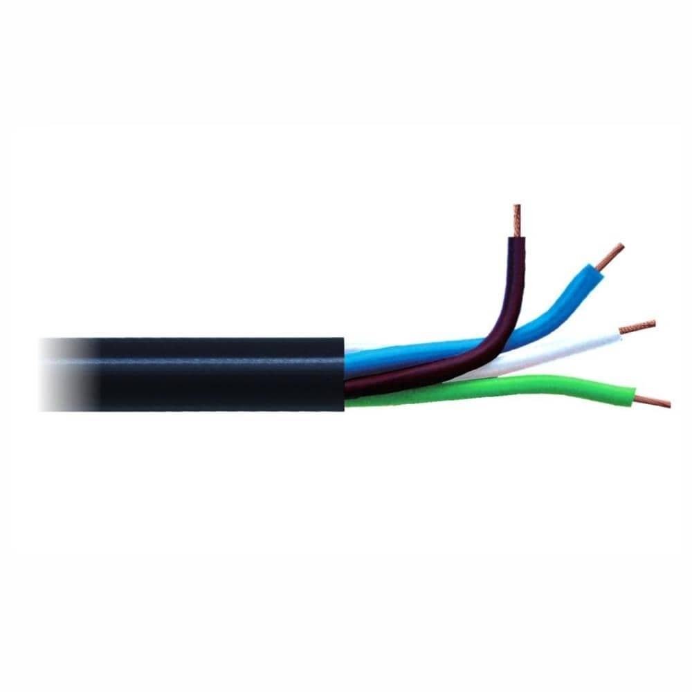 Cabo Tipo PP DNI HYB PP410: Potência e Segurança para Instalação Automotiva (4 Vias, 1mm², 25m, Liga de Cobre e Alumínio, Preto)