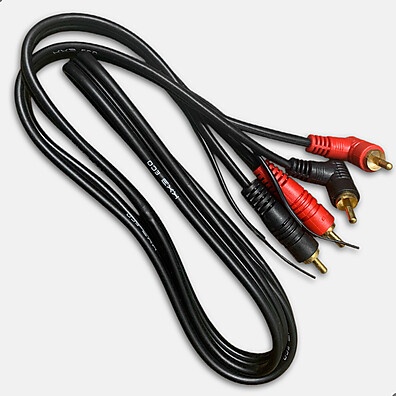 Cabo RCA TechOne 1m 4mm: Conexão de Áudio Automotivo de Qualidade