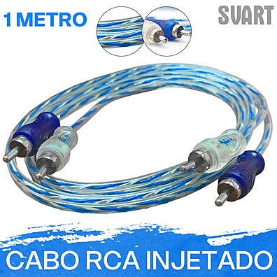 Cabo RCA Techone Svart: Som Automotivo Impecável