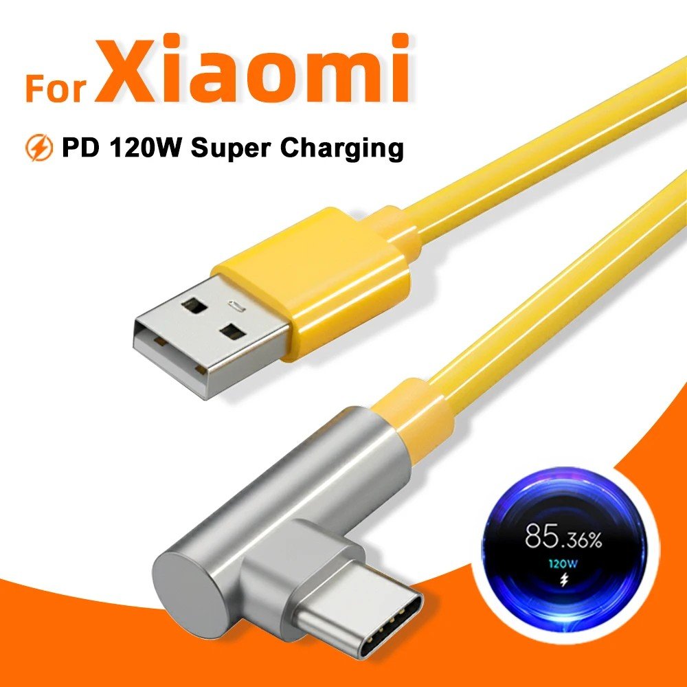 Cabo Redmi K80/K70: Carregamento 120W Super Rápido!