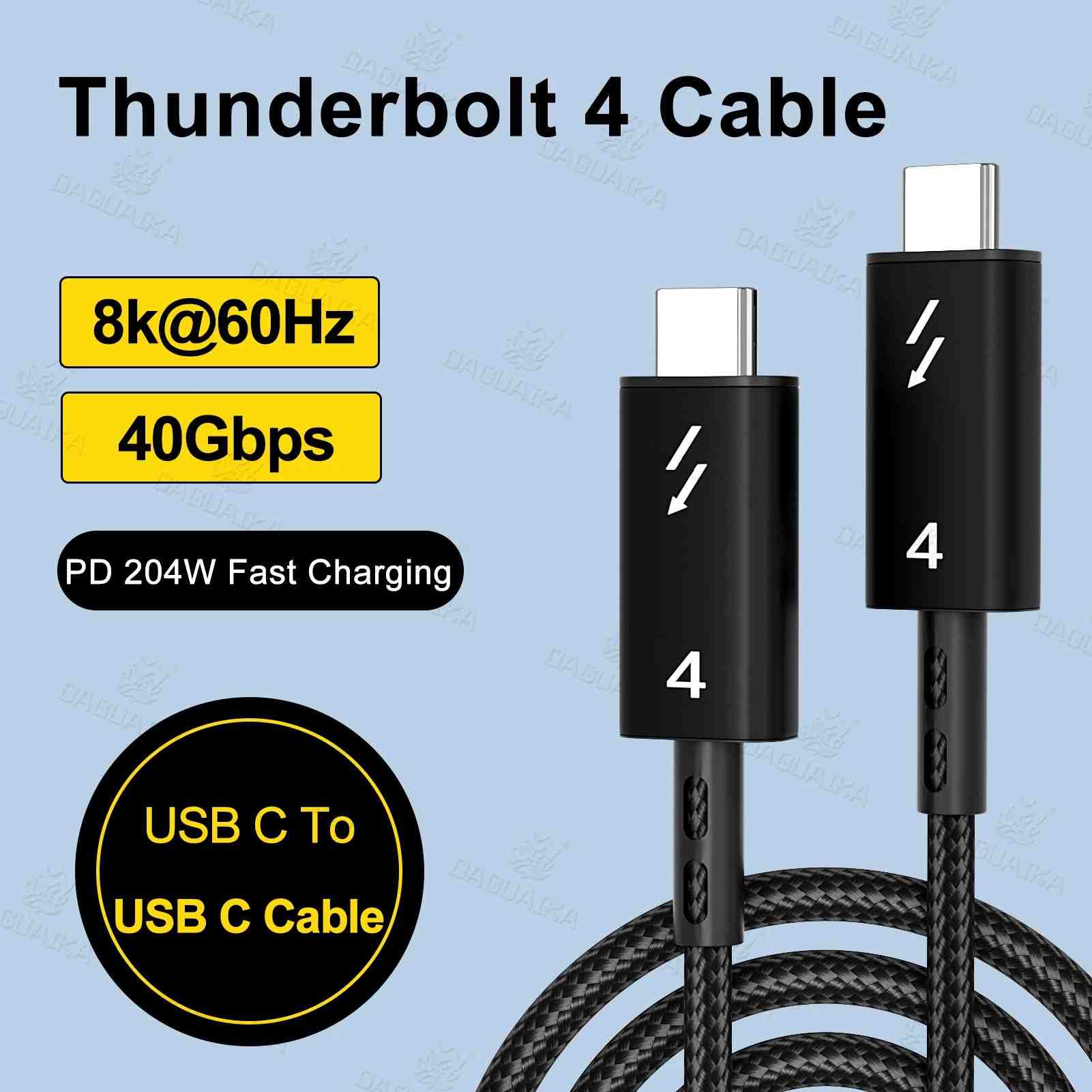 Cabo Thunderbolt 4: Potência e Velocidade!