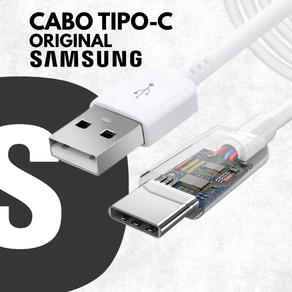 Cabo Tipo-C Samsung Original para Galaxy A14/A14 5G – Carregamento Rápido e Seguro