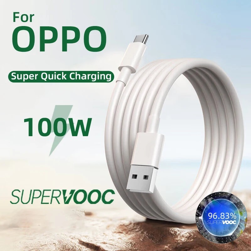 Cabo Turbo Carregador OPPO 100W: Supervooc e Dados!