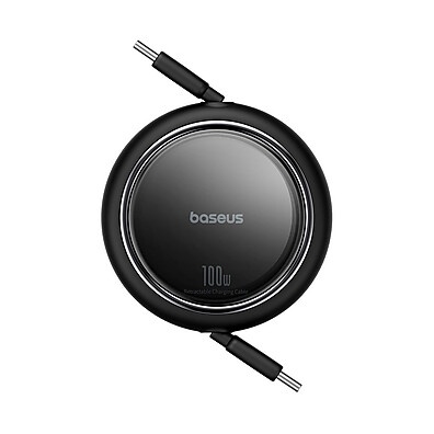 Cabo Turbo USB-C Baseus 100W: Carga Rápida e Retrátil!