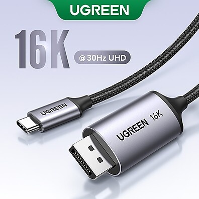 Cabo UGREEN USB C para DP 2.1 8K: Conexão Ultra HD para Monitores e Projetores