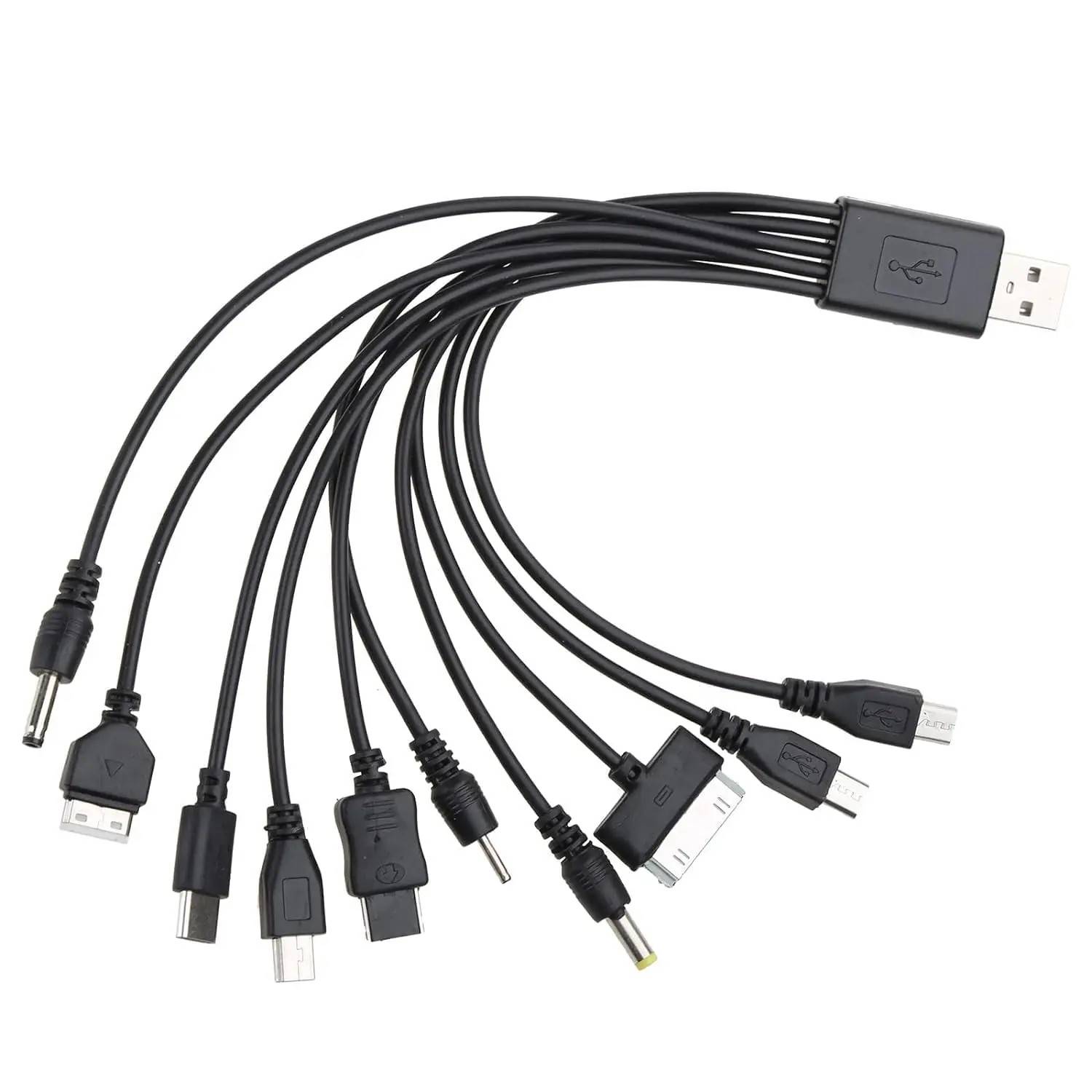 Cabo USB 10 em 1: Carregue Todos Seus Dispositivos!