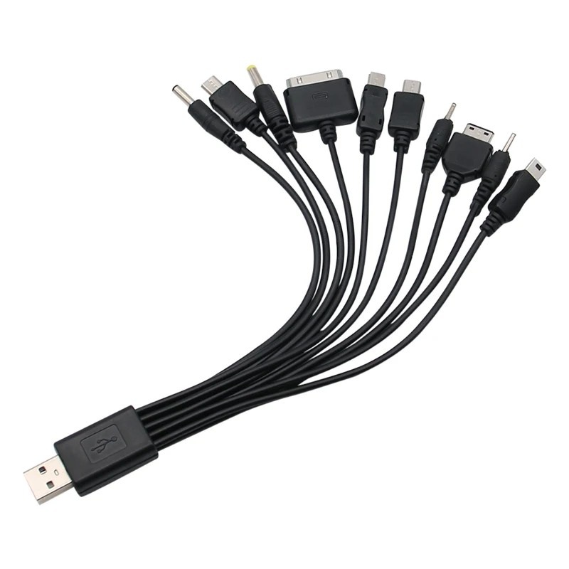 Cabo USB 10 em 1: Carregue Tudo!