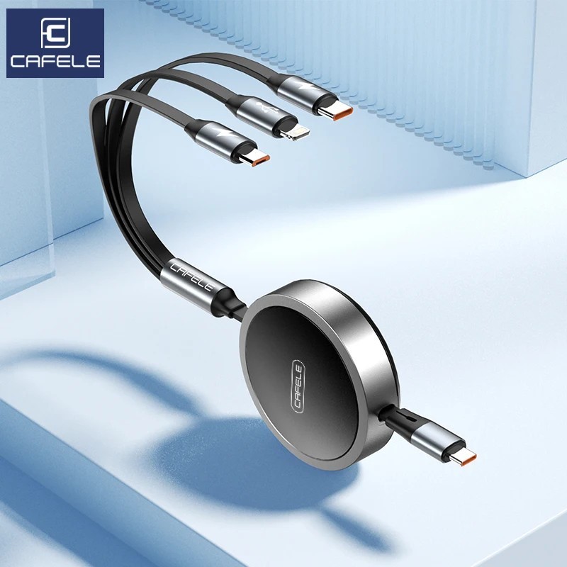 Cabo USB 3x1 CAFELE 27W: Carregue Rápido!